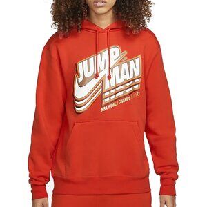 Jordan Nike Mens World Champs Fleece Hoodie Sweatshirt Chile Red DC9604 2XL XXL